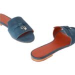 Loropiana Summer Charms Sandal Suede Goatskin Denim - Image 5