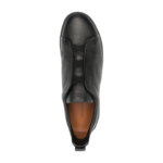 Zegna Triple Stitch Sneakers Black - Image 4