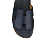 Hermes Izmir Sandal Marine Brown Epsom Leather - Image 4