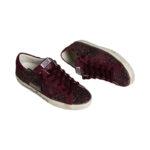 Golden Goose Super-Star LTD in cherry glitter with cherry suede star(Women's) - Image 3