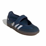 Adidas Samba Jane Shoes Crew Navy / Cloud White / Gold Metallic - Image 3