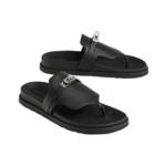 Hermès Empire Sandal Black Kelly Buckle - Image 2