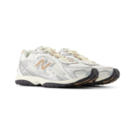 New Balance 204L in the silver metallic and flat taupe colorway - Image 3
