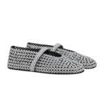 Alaïa Suede Glass-Embellished Ballet Flats - Image 2