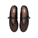 Alaïa Fishnet Ballerina Flats | Black - Image 4