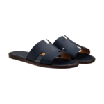 Hermes Izmir Sandal Marine Brown Epsom Leather - Image 2