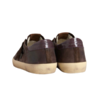 Golden Goose Super-Star LTD in brown nubuck with suede star and purple leather heel tab(Men) - Image 4