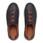 BLACK DEERSKIN TRIPLE STITCH™ SNEAKERS Black - Image 4