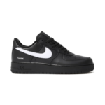 Supreme x nike air force 1 low box logo black white