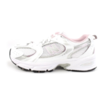 New Balance 530 – White Mid Century Pink GS - Image 3