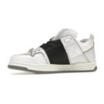 Valentino Garavani Open Skate Calfskin/Fabric – White Black Grey - Image 3