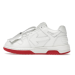 OFF-WHITE Out Of Office “OOO” Low Tops For Walking White White Red SS22 - Image 4