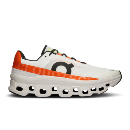 On Running Cloudmonster Undyed/White/Flame