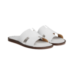 Hermes Izmir Sandal Blanc Smooth Calfskin Leather - Image 2