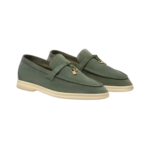 Loro Piana Summer Charms Walk Loafer Suede Green Lagoon (518W) - Image 2