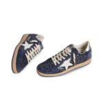 Golden Goose Ball Star in Blue with leather star and metallic leather heel tab(women) - Image 2